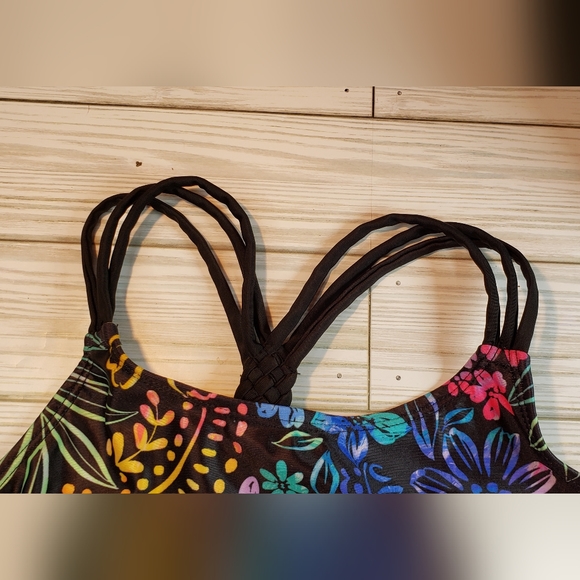 Wonder Nation Floral Swim Top size L (10-12) - Picture 3 of 9